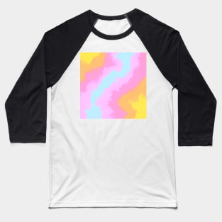 tie dye-ish - pastel Baseball T-Shirt